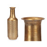 Vase Golden Metal 14 x 46 x 14 cm (4 Units) With relief