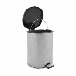 Pedal bin Dark grey Plastic 20 L (4 Units)