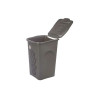 Laundry basket Stefanplast Anthracite Plastic 50 L 37 x 56 x 39 cm (6 Units)