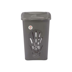 Laundry basket Stefanplast Anthracite Plastic 50 L 37 x 56 x 39 cm (6 Units)