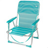 Beach Chair Aktive Turquoise 44 x 72 x 35 cm Aluminium Foldable (4 Units)