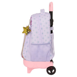 School Rucksack with Wheels Wish Lilac 33 X 45 X 22 cm