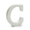 Letter C (24 Units) White Wood 2 x 11 cm