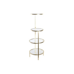 Shelve DKD Home Decor 32,5 x 30 x 86 cm Crystal Golden Metal