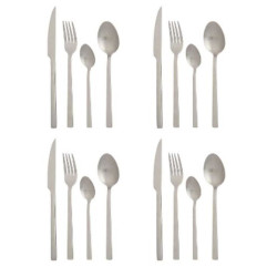 Cutlery Set Matt Silver Stainless steel (6 Units)