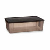 Storage Box with Lid Stefanplast Elegance Brown Plastic 30 L 38,5 x 17 x 59,5 cm (6 Units)