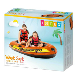 Inflatable Boat Intex Explorer Pro 200 3 Units 196 x 33 x 102 cm