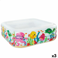 Inflatable Paddling Pool for Children Intex Aquarium 340 L 159 x 50 x 159 cm (3 Units)