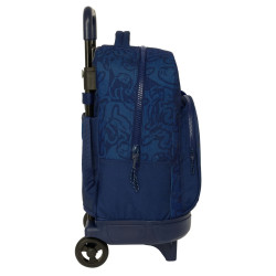 School Rucksack with Wheels El Niño Paradise Navy Blue 33 X 45 X 22 cm