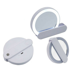 Mirror LED Light 9 x 2 x 10 cm White ABS (12 Units)