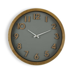 Wall Clock Versa 50 cm MDF Wood MDF Wood/Crystal