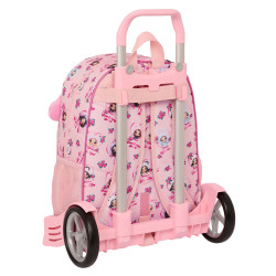 School Rucksack with Wheels Na!Na!Na! Surprise Fabulous Pink 33 x 42 x 14 cm