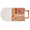 Cutting board White Marble Acacia 18 x 1,5 x 38 cm (8 Units)