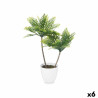 Decorative Plant Palm tree Plastic 36 x 55,5 x 24 cm (6 Units)