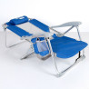 Beach Chair Aktive Blue White 49 x 78 x 56 cm (2 Units)