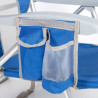 Beach Chair Aktive Blue White 49 x 78 x 56 cm (2 Units)