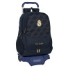 School Rucksack with Wheels Real Madrid C.F. Navy Blue 32 x 44 x 16 cm