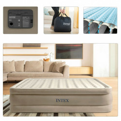 Inflatable Mattress Intex Queen Ultra Plush Fiber-Tech 152 x 46 x 203 cm