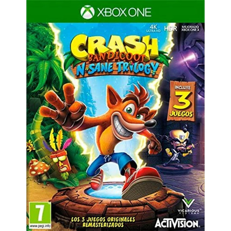 Xbox One Video Game Activision Crash Bandicoot N. Sane Trilogy