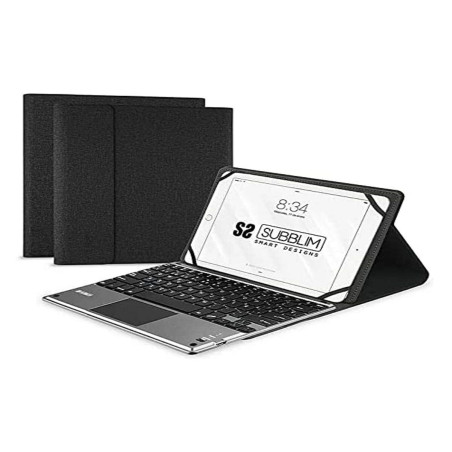 Case for Tablet and Keyboard Subblim SUB-KT2-BTP001 Black Spanish Qwerty