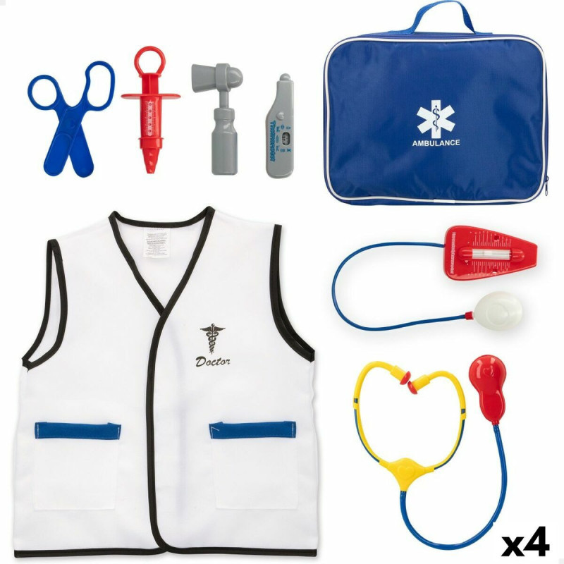 Toy Medical Case with Accessories Colorbaby Doctor (4 Units)