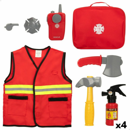 Fireman set Colorbaby 24 x 19 x 6 cm 4 Units