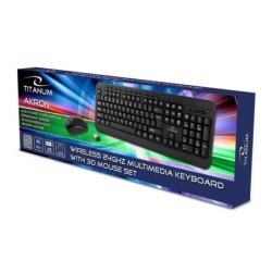 Keyboard and Mouse Titanum TK109 Black