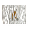 Candleholder Home ESPRIT White wicker Crystal 34 x 34 x 80 cm