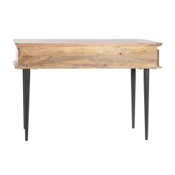 Console DKD Home Decor Natural Black Metal Mango wood