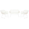 Sofa and table set DKD Home Decor Metal synthetic rattan 124 x 74 x 84 cm