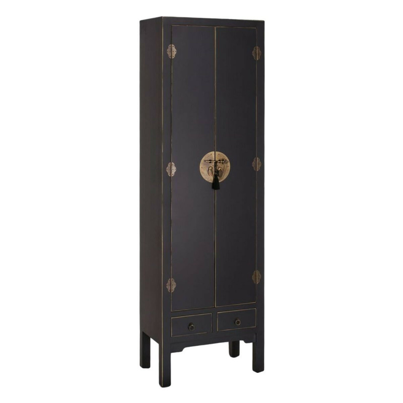 Cupboard ORIENTE 55 x 33 x 185 cm Black