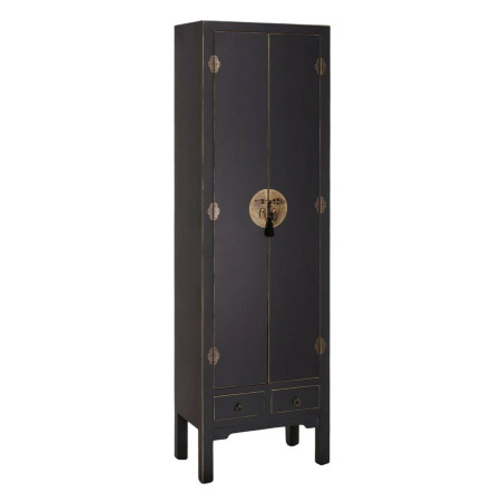 Cupboard ORIENTE 55 x 33 x 185 cm Black