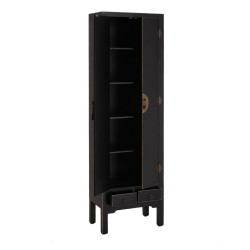 Cupboard ORIENTE 55 x 33 x 185 cm Black