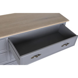 TV furniture DKD Home Decor Paolownia wood MDF Wood Grey Natural 120 x 40 x 56.5 cm 120 x 40 x 56,5 cm