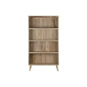 Bookshop DKD Home Decor Light brown Wood MDF Wood 100 x 39 x 180 cm