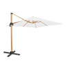 Sunshade Tiber Graphite Aluminium Teak 300 x 300 x 250 cm