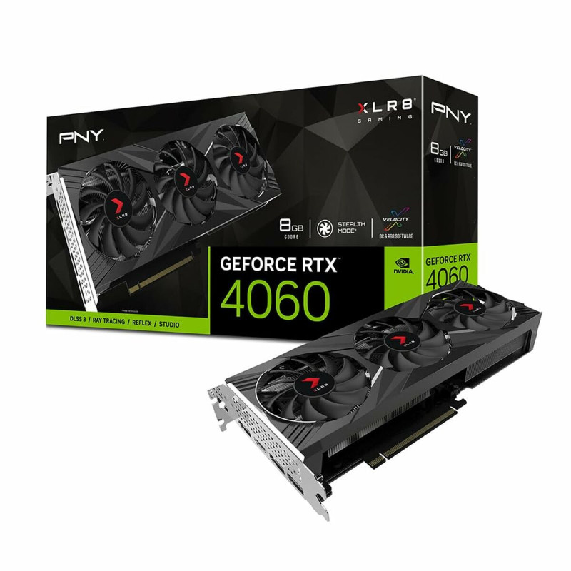 Graphics card PNY GeForce RTX 4060 XLR8 8 GB GDDR6 8 GB RAM GDDR6