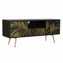 Sideboard DKD Home Decor Black Fir Metal MDF Green