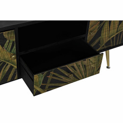 Sideboard DKD Home Decor Black Fir Metal MDF Green