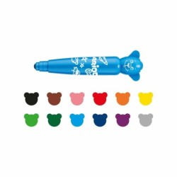 Set of Felt Tip Pens Carioca Teddy Marker 1+ Multicolour 12 Pieces