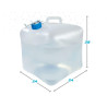 Water bottle Aktive Polyethylene 15 L 24 x 28 x 24 cm (12 Units)