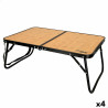 Folding Table Aktive Camping Bamboo 60 x 25 x 40 cm (4 Units)