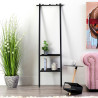 Coat rack 59 x 39 x 177,5 cm Black Metal industrial