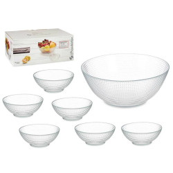 Set of bowls Generation Transparent Glass (4 Units)