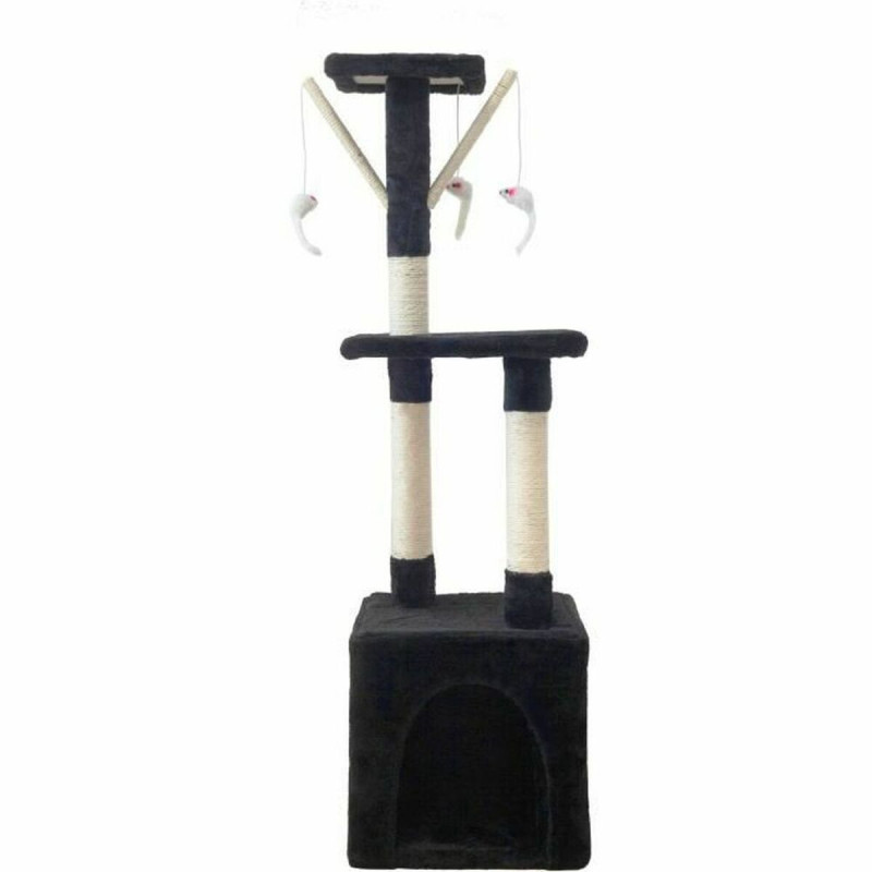 Scratching Post for Cats Betty 30 x 30 x 110 cm Black