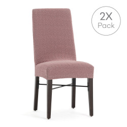 Chair Cover Eysa JAZ Pink 50 x 60 x 50 cm 2 Units