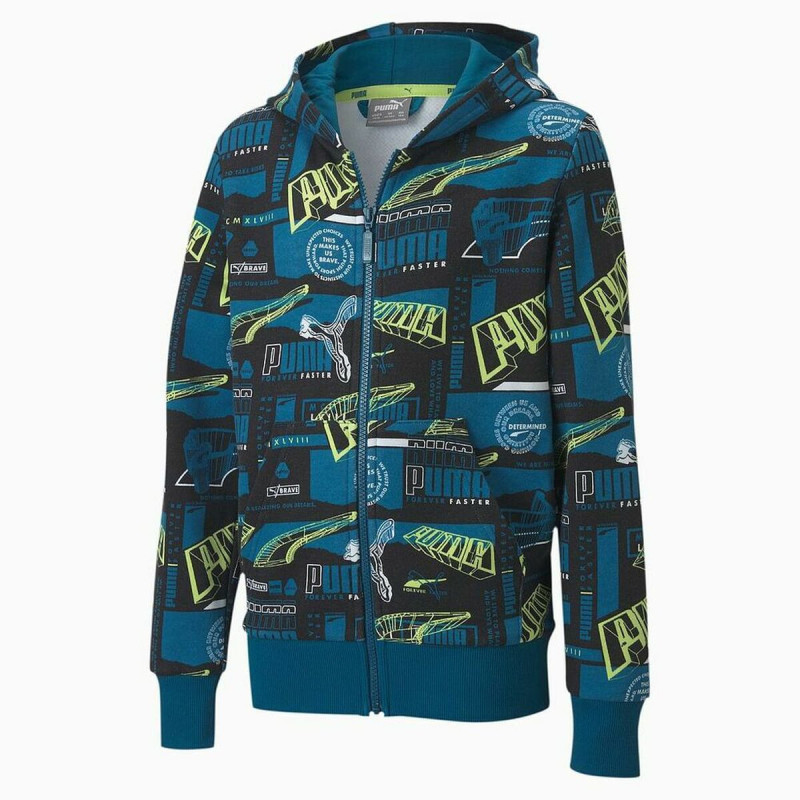 Children’s Hoodie Puma  FULL-ZIP 583197 Blue