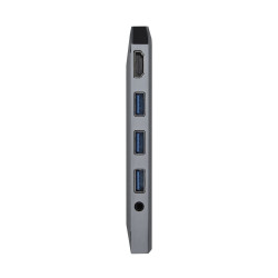 USB Hub Aisens ASUC-9P001-GR Grey 100 W (1 Unit)