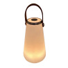 Solar lamp DKD Home Decor Brown Polyethylene White Polyurethane (13.5 x 13.5 x 23 cm)