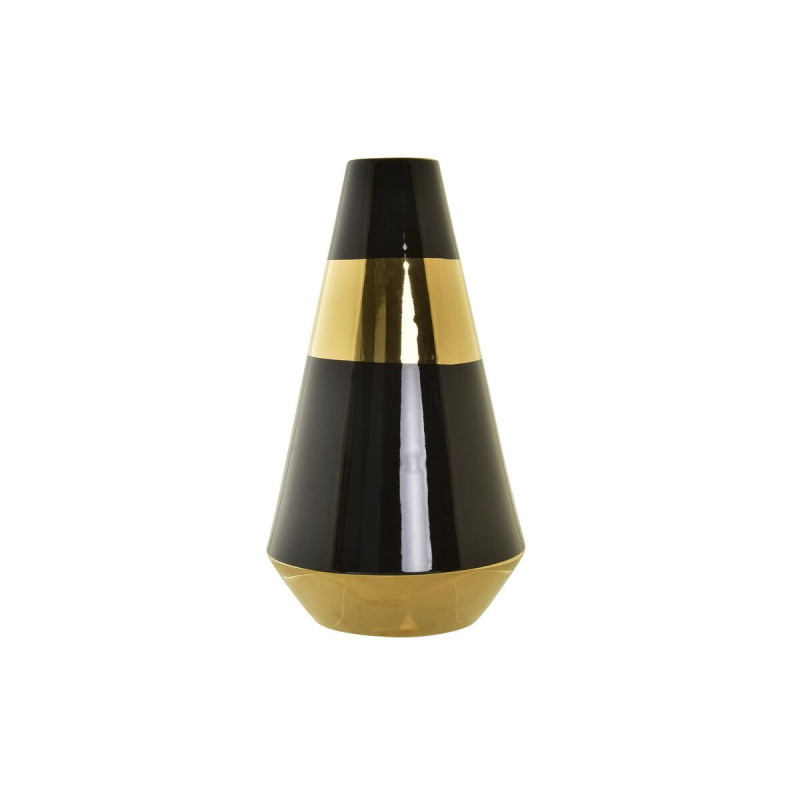 Vase DKD Home Decor Porcelain Golden Bicoloured Modern (19 x 19 x 35 cm)